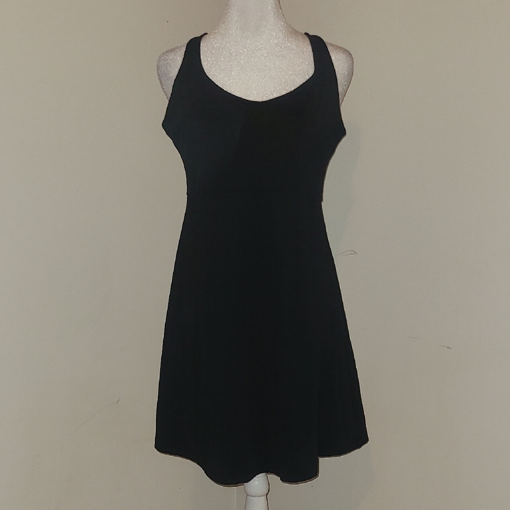 Columbia Black Sleeveless Scoop Neck Sundress